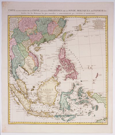 Southern Asia from China to New Guinea, including the Indonesian archipelago and the Philippines by Johannes and Mortier, Cornelis Covens